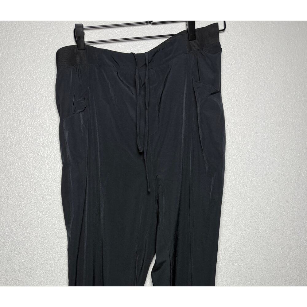 Soft Surroundings Black Jogger Pants XL Ankle Zip Stretch Pull On Casual
